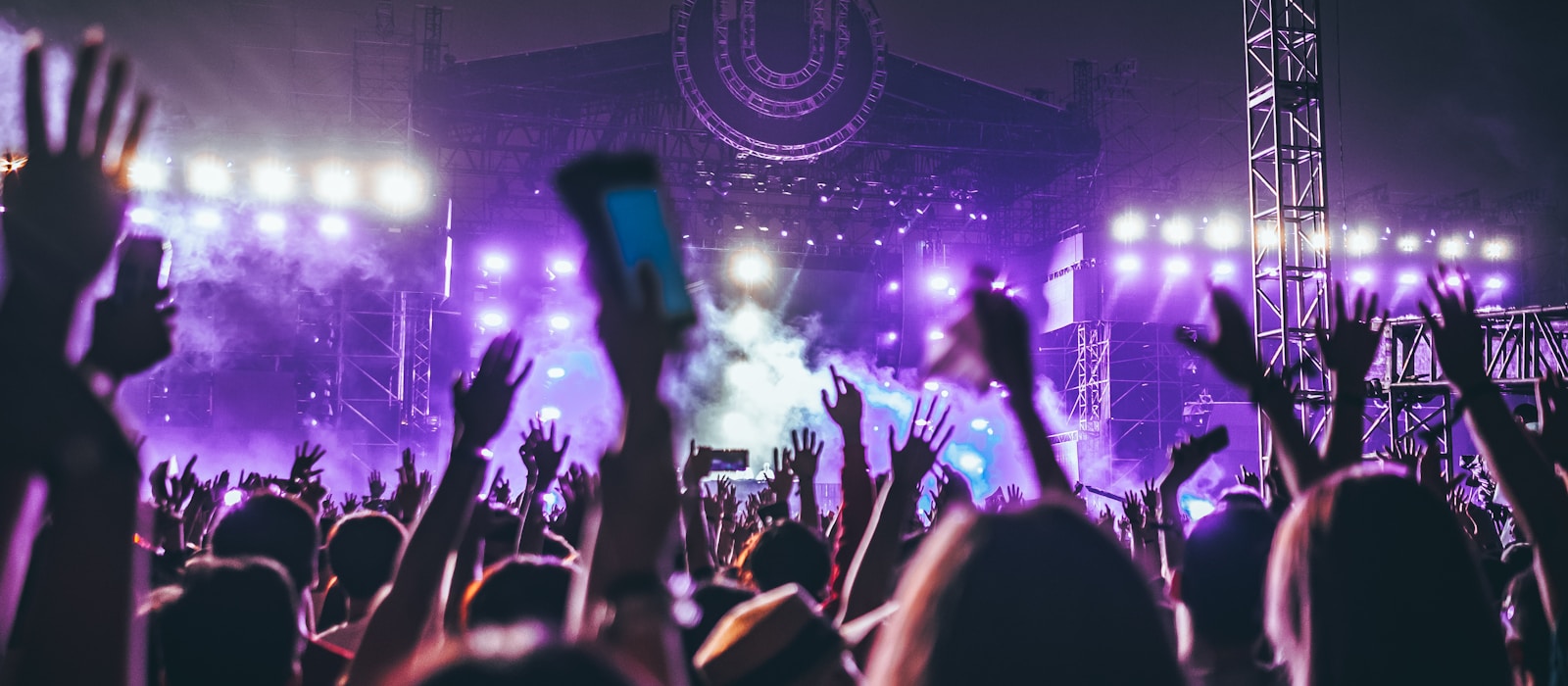 People enjoying a live event together