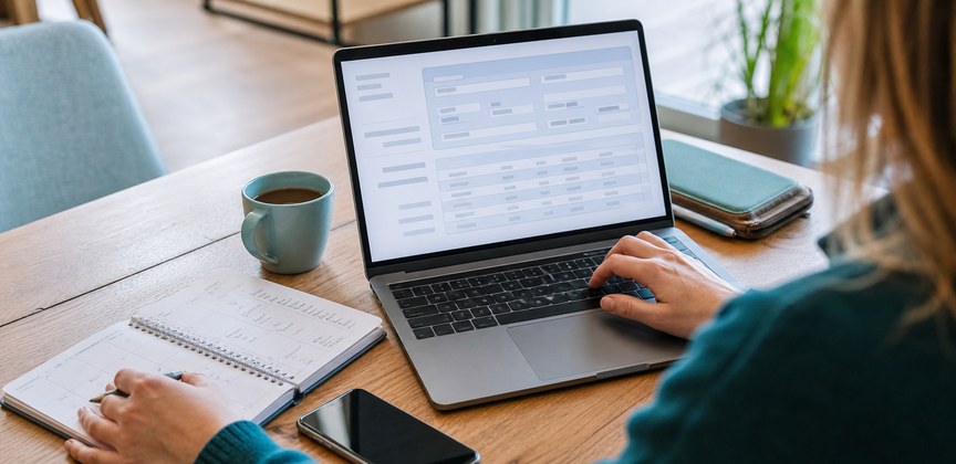 Freelance teacher creating an invoice for language lessons in Poland