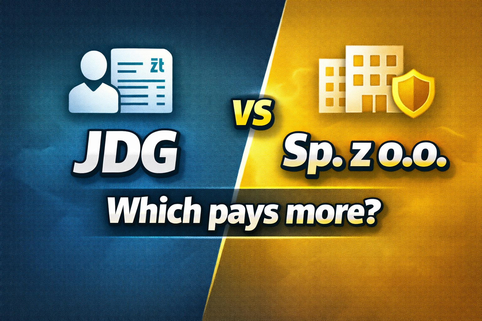 Jdg JDG vs Sp. z o.o. Calculator Poland | Take-Home